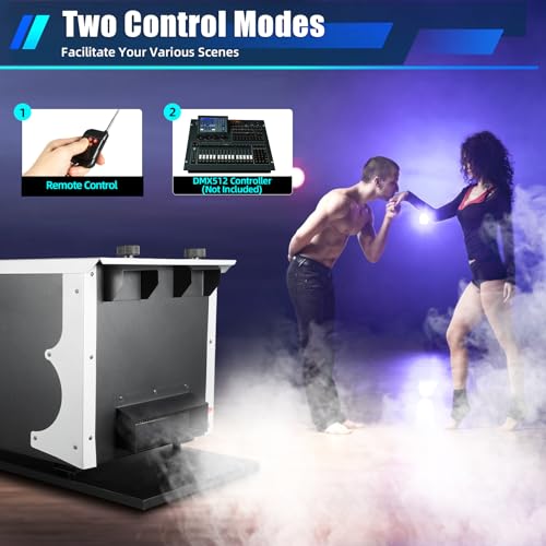 Máquina de humo bajo WoopJeem 3000W 110V con control remoto miniatura 5