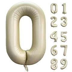 Cream White Number 0