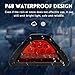 Gasedin F1 Style Brake Light, Triangle Warning Flash with 12 LED, Waterproof F1 Style Triangle Rear Fog/Stop Light for Car, SUV, Truck (Red)