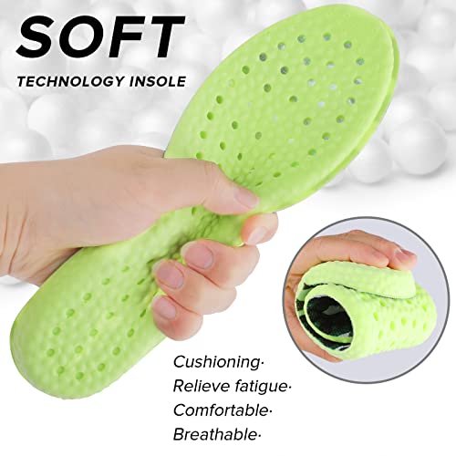 Wllhyf 1 Pairs Memory Foam Shoe Insoles， Shock Absorption Inserts Arch Support Cushioning Sports Insoles Soft Comfortable Replacement Insoles For Men Women Relieve Foot Pain (Men:us 8-11) #TOP2