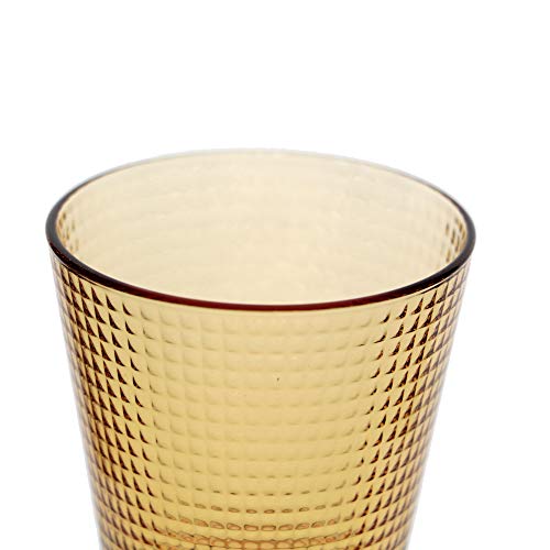 Jogo de Copos Baixos em Vidro, Generation, A8,7cm, 6 Peças, 250ml, Cor Âmbar, Pasabahçe