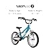 woom GO 2 Bicycle for Children 3 to 4.5 Years Old, 14-Inch Lightweight Bike with Handbrake, Steering Limiter & Chainguard for Boys & Girls - GO 2 - Metallic Blue