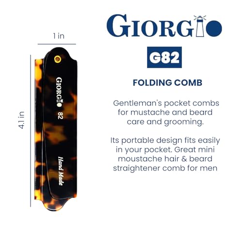 Peine plegable Giorgio G82 para cabello y barba miniatura 3