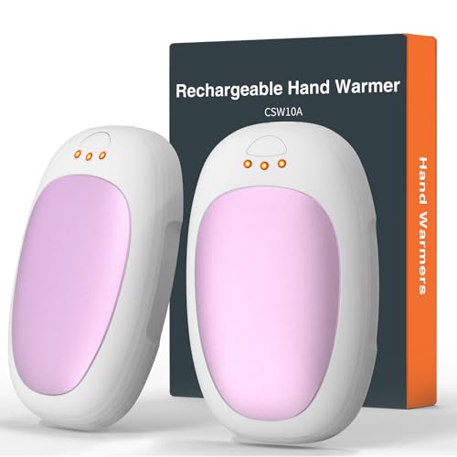 Calentador de Manos Recargable, gabless Calentador Manos 2pcs, Calienta Manos de Bolsillo, Calienta Manos Reutilizable, Calientamanos 3 Modos de Calefacción, Regalo para Hombres Mujeres Niños