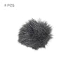 PATIKIL Furry Microphone Windscreen 5mm x 55mm Mic Cover Windshield for Indoor Outdoor Microphone Deep Gray 4 Pack #2