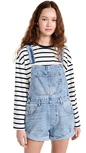 Free People Women's Ziggy Shortalls, Follow Your Heart,...