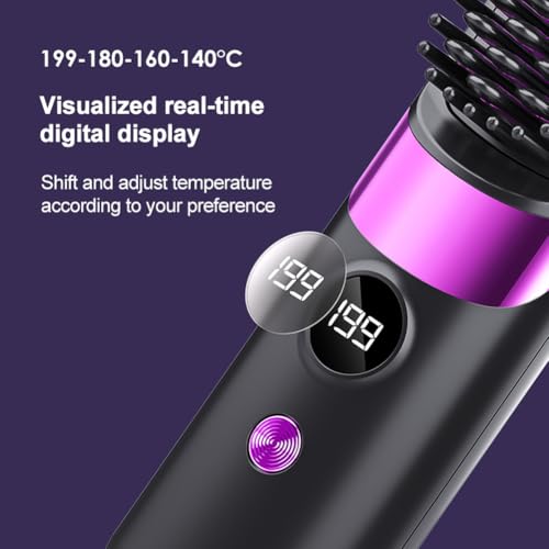 Cepillo alisador de cabello inalámbrico portátil miniatura 5