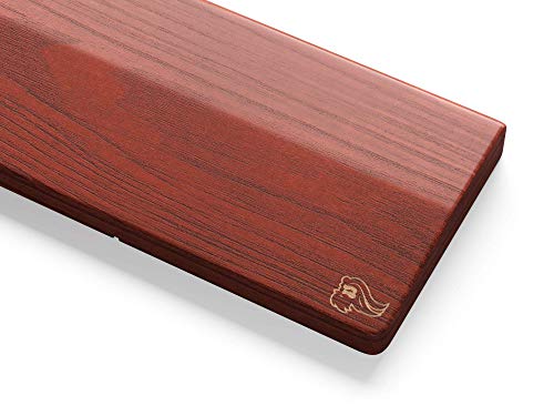Image of Glorious Gaming Wooden Wrist Rest - Compact - Brown - Mechanical Keyboards Wood Ergonomic Palm Rest| 12x4 inches /19mm Thick (GV-75-BROWN)