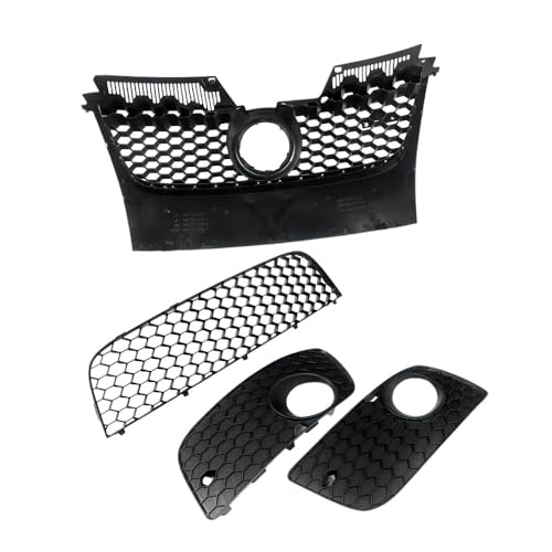 Parrilla de parachoques delantero para MK5 GLI GTI 2006-2009 con diseño de panal 5