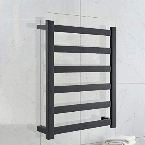 Calentador de toallas negro Times con diseño elegante de pared