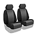 Coverking Custom Fit Front 50/50 Bucket Seat Cover for Select Chevrolet Avalanche Models - Neoprene (Charcoal with Black Sides)