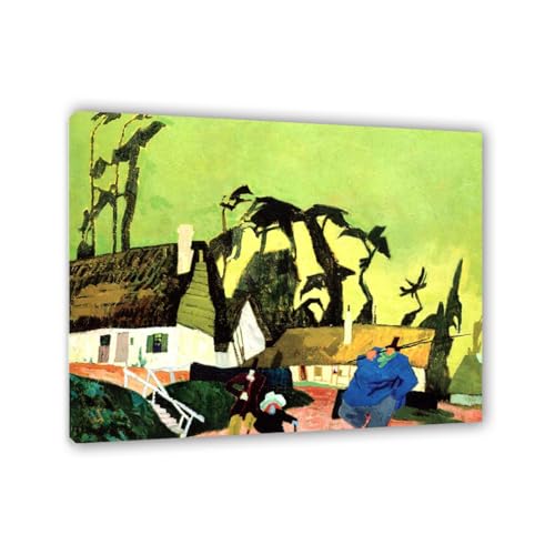 Poster Lyonel Feininger toile Longeuil Normandie décoration murale chambre expressionnisme