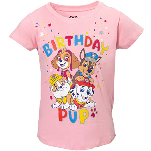 Image of Paw Patrol Girls' Glitter T-Shirt Toddler to Big Kid