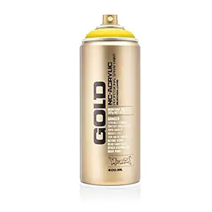 Montana Gold Acrylic Professional Spray Paint - 400 ML Can - Shock Yellow Light (S 1000)