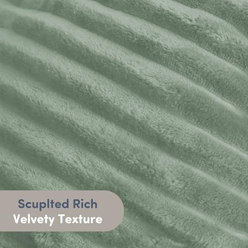 Image of Nestl Reading Pillow with Shredded Memory Foam, Luxe Cut Plush Back Pillow for Sitting Up in Bed, Back and Arms Adjustable Support for Adult & Teens, Backrest Pillows with Washable Cover Sage Green