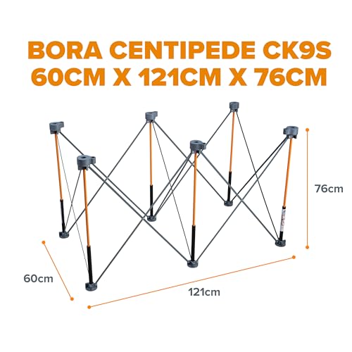 Miniatura 3 de Bora Soporte De Trabajo Centipede De 2 X 4 Pies Y Mesa Portátil Soporte De Sawhorse Con Patas De Acero Plegables, Plegables, Ck6s