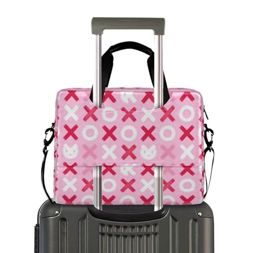 Funda para portátiles 15.6 pulg con asa y correa rosa miniatura 4
