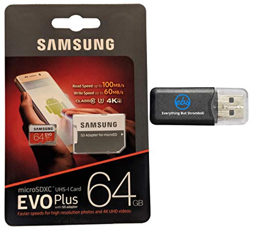Samsung Evo Plus 64GB MicroSD Memory Card & Adapter Works with GoPro Hero