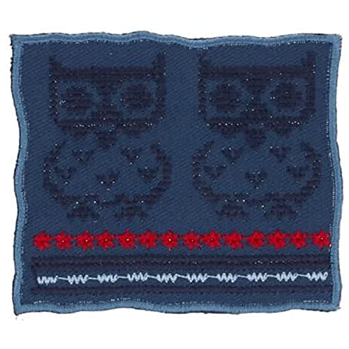 Patchs HKM bicolores bleu et rouge en taille unique résistants