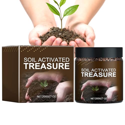 Acondicionador de Suelo - Fertilizante para Plántulas de Interior - Activador de Suelo de 200 g y Larga Duración para Césped, Parterres Elevados, Invernadero e Interior