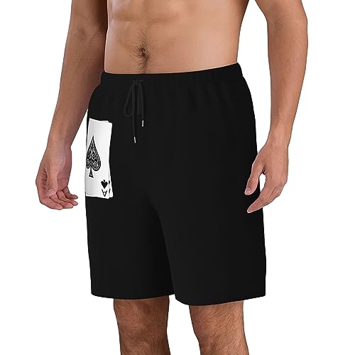 Poker Ace of Spades Mens Swim Trunks Quick Dry Swim Shorts Swimwear Bathing Suits with Pockets3