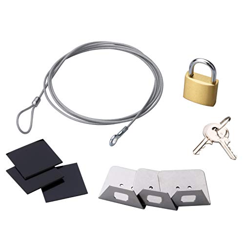 ELECOM Security Lock Wire with Padlocks for Three Devices ESL-6 (Japan Import)