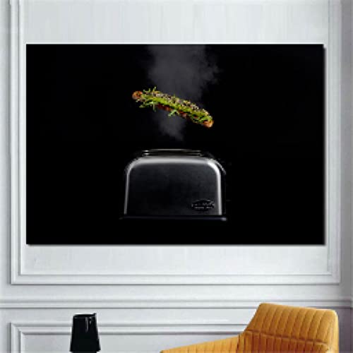 Affiche fruits et pain pour cuisine moderne décoration murale en toile chaleureuse de restaurant