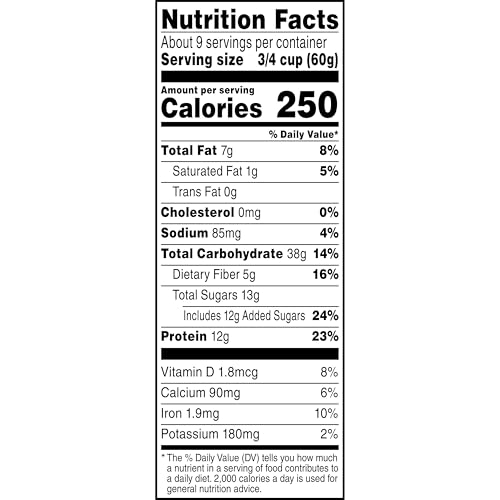 Quaker Protein Granola, Oats, Chocolate & Almonds, 18 oz