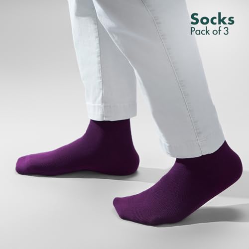 HexaFun Unisex Socks | 100% Organic Cotton | Soft, Breathable & Skin-Friendly | Bold Solids Colors | Free Size | Multipacks4