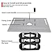 PYLOHWIT Aluminum Router Plate W/Sliding Fence and Miter Gauge Woodworking Tools Router Lift for Wood Router Working Benches DIY Tools(Yellow Plate Set)
