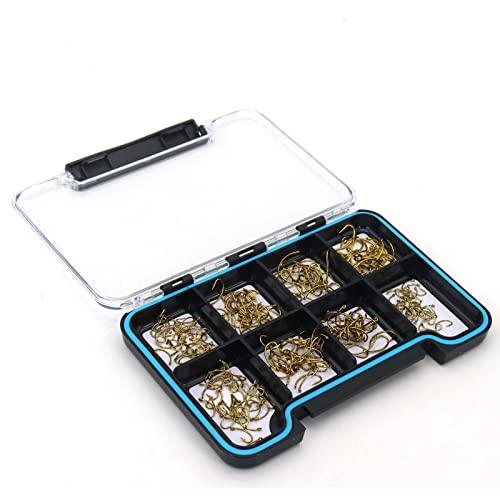 image for FAISOX 240pcs Fly Tying Hooks | one Magnetic Boxes Included | Dry, Wet