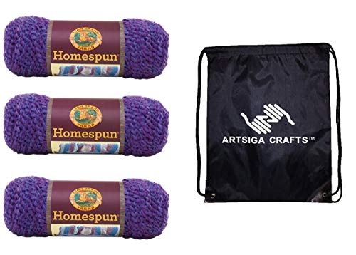 Image of Lion Brand Yarn Homespun 790-421 Purple Haze