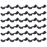 Heyous 30PCS Anti Cut Protection End Cap Protector Black 35mm Terminal Block DIN Rail Suitable for Industrial and Hardware Fitting 35mm DIN Rail End Mounting