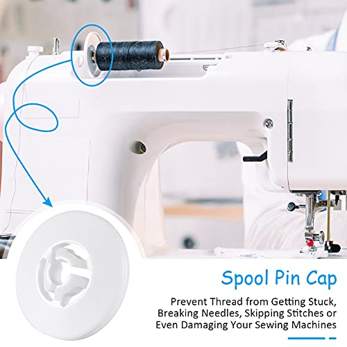 image for Waydress Spool Cap Sewing Machine Spool Pin Small Medium Large Replace