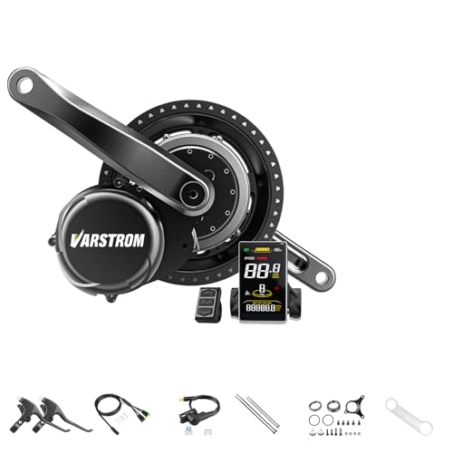 TSDZ Mittelmotor 48V 750W 2024 Version, mit SWM58 Großer Bildschirm Anzeige Ebike Elektrofahrrad Umbausatz for BB68mm Moutainbike