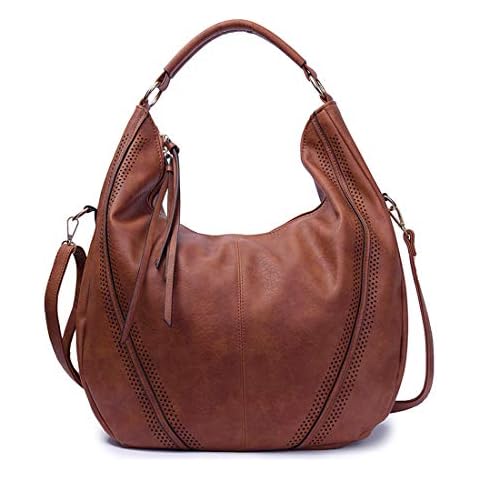 Artwell Women Handbag Purse Leather Shoulder Tote Bag Top Handle Bags Satchel Designer Ladies Purses Crossbody Bag (Dark Brown) Cover