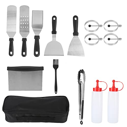 Set de herramientas para BBQ acero inoxidable 14 piezas miniatura 6