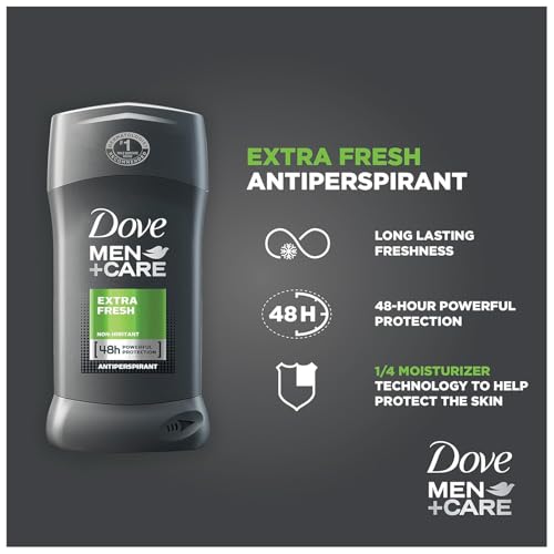 Image of Dove Men+Care Men+Care Antiperspirant Deodorant Stick Extra Fresh 2.7 oz(Pack of 3)