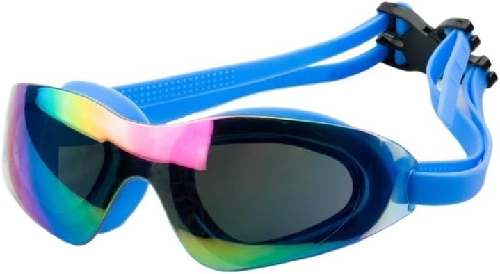 Electroplated Swimming Goggles Waterproof and Anti-fog Silicone Adjustment