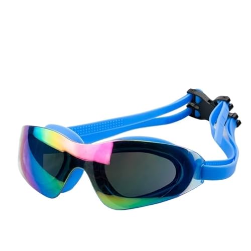 [BSKUAJH] Electroplated Swimming Goggles Waterproof and Anti-fog Silicone Adjustment