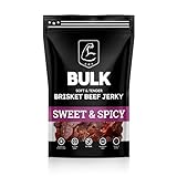 Bulk Beef Jerky - Brisket Jerky - Soft and Tender - All Natural - Beef Jerky Snack Packs - Perfect Beef Jerky Bulk Option for Protein-Packed Snacking - Sweet & Spicy 2.25 Ounce (Pack of 1)