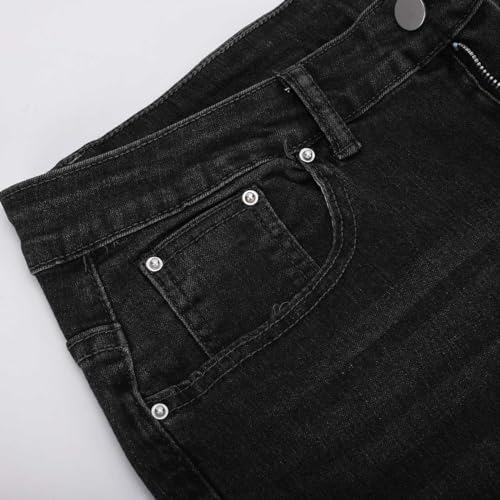 Jeans for Men Stretch Washed Distressed Slim Tapered Jeans Pants Stylish Carpenter Denim Pants 80s Outfits Streetwear4