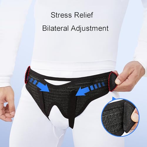 Faja Hernia Inguinal para Hombre con 4 Almohadillas de Compresión miniatura 3
