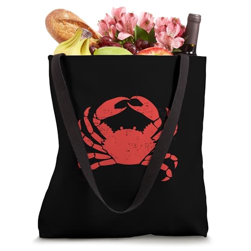 Bolso tipo tote con diseño de cangrejo rojo miniatura 4