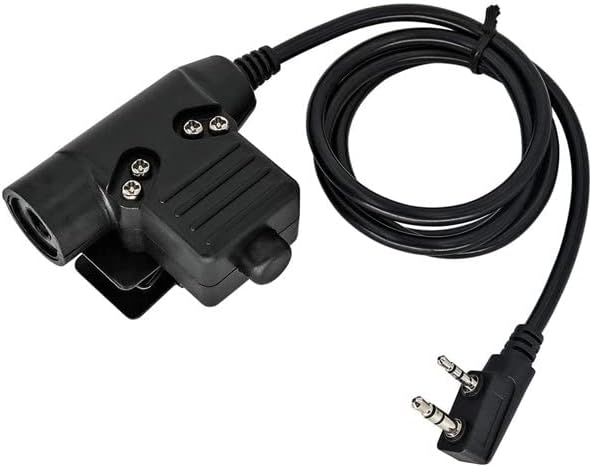 U94 PTT Compatible with Baofeng UV-5R & Kenwood 2-Pin Works with Comtac & MSA Sordin
