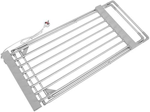 APUM Electric Towel Warmer, Towel Rack Warmer Foldable Floor Standing 100W Energy Saving for Bathroom Towel Heater Rail Home Bathroom Accessories