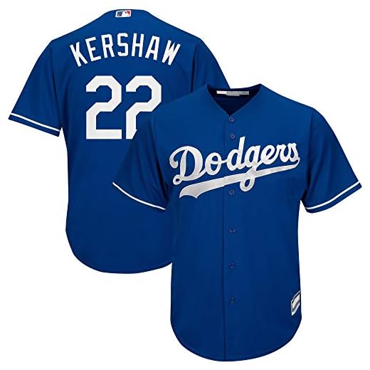 Clayton Kershaw Los Angeles Dodgers MLB Boys Youth 8-20 Player Jersey (Blue Alternate, Youth Large 14-16)