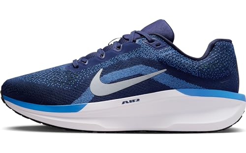 Nike Winflo 11 Men's Road Running Shoes (FJ9509-400, Midnight Navy/Star Blue/Dark Obsidian) Size 11