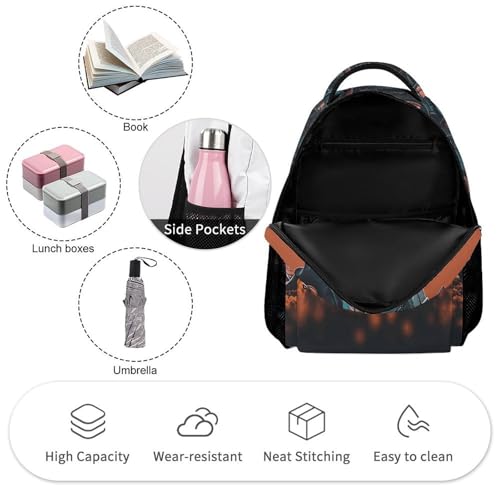 Aesthetic Tractor Backpack for Travel, Ultra Durable Small Bookbag Lightweight Daypack for Women Men3