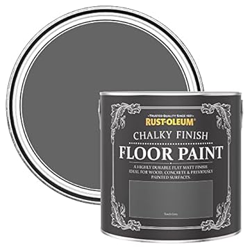 Rust-Oleum Grey Scratch-Resistant Floor Paint in Matt Finish - Torch Grey 2.5L